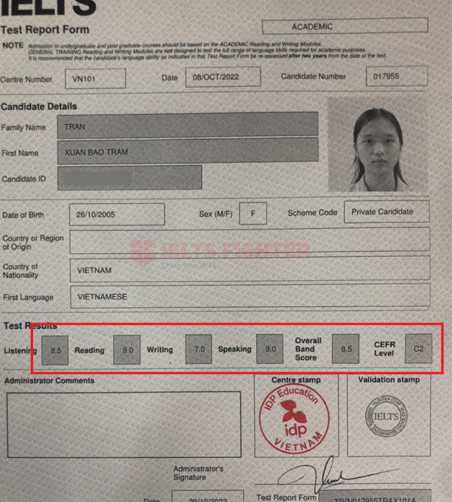 Đạt 8.5 ngay lần thi đầu tiên của học sinh lớp 12