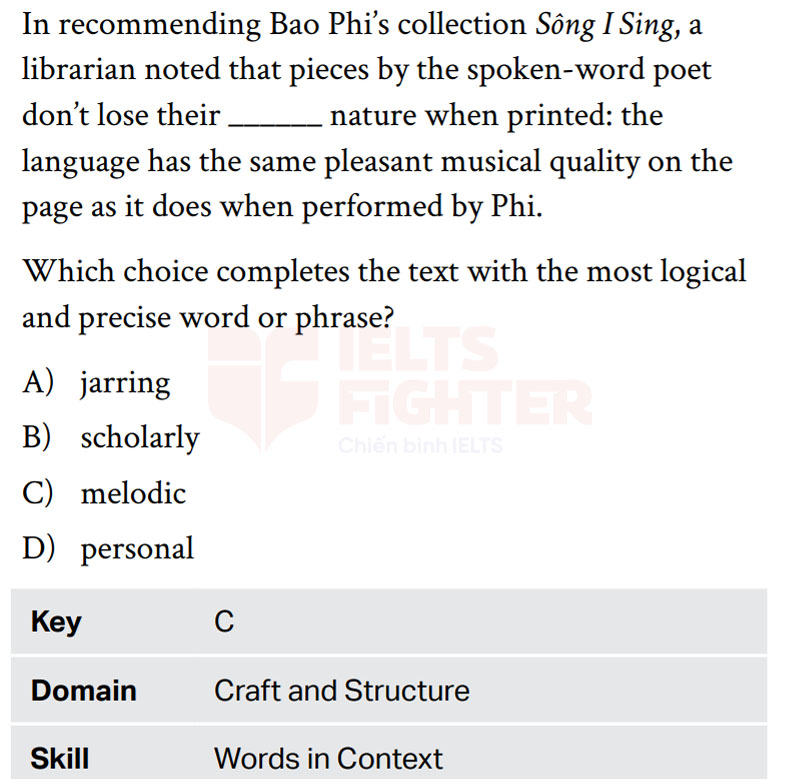 Cấu trúc đề thi SAT Craft and Structure 1