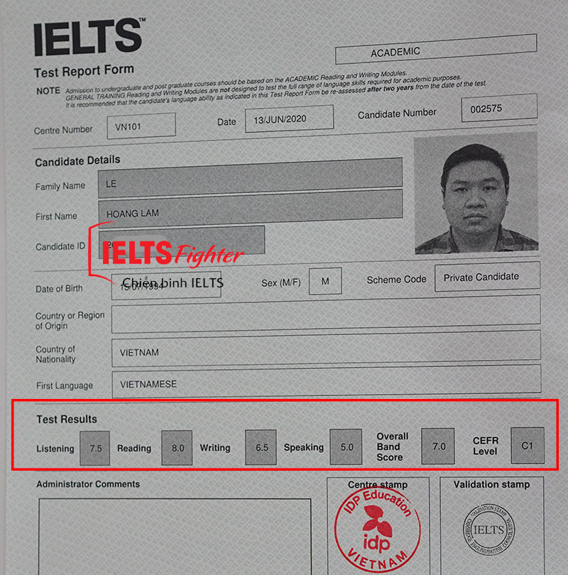 người đi làm học 7.0 ielts 2