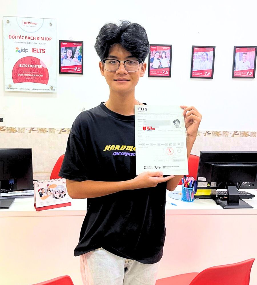 học viên IF Bà Hom xuất sắc đạt 7.0 IELTS