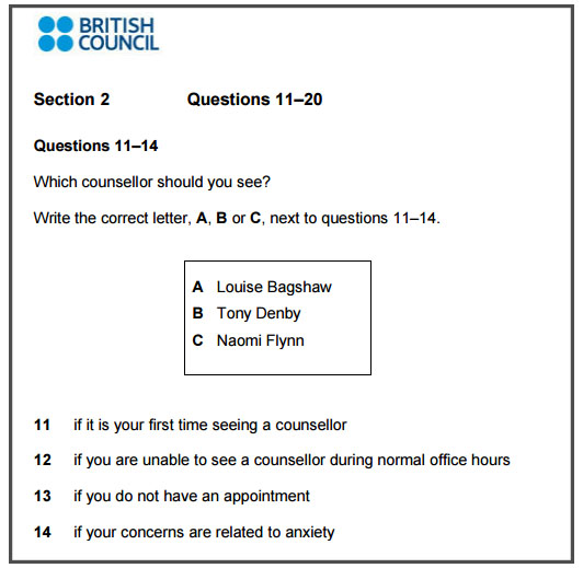 dạng b&agrave;i MATCHING / CLASSIFYING  ielts listening ảnh 2