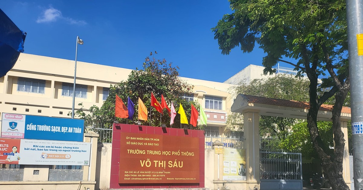 trường THPT V&otilde; Thị S&aacute;u