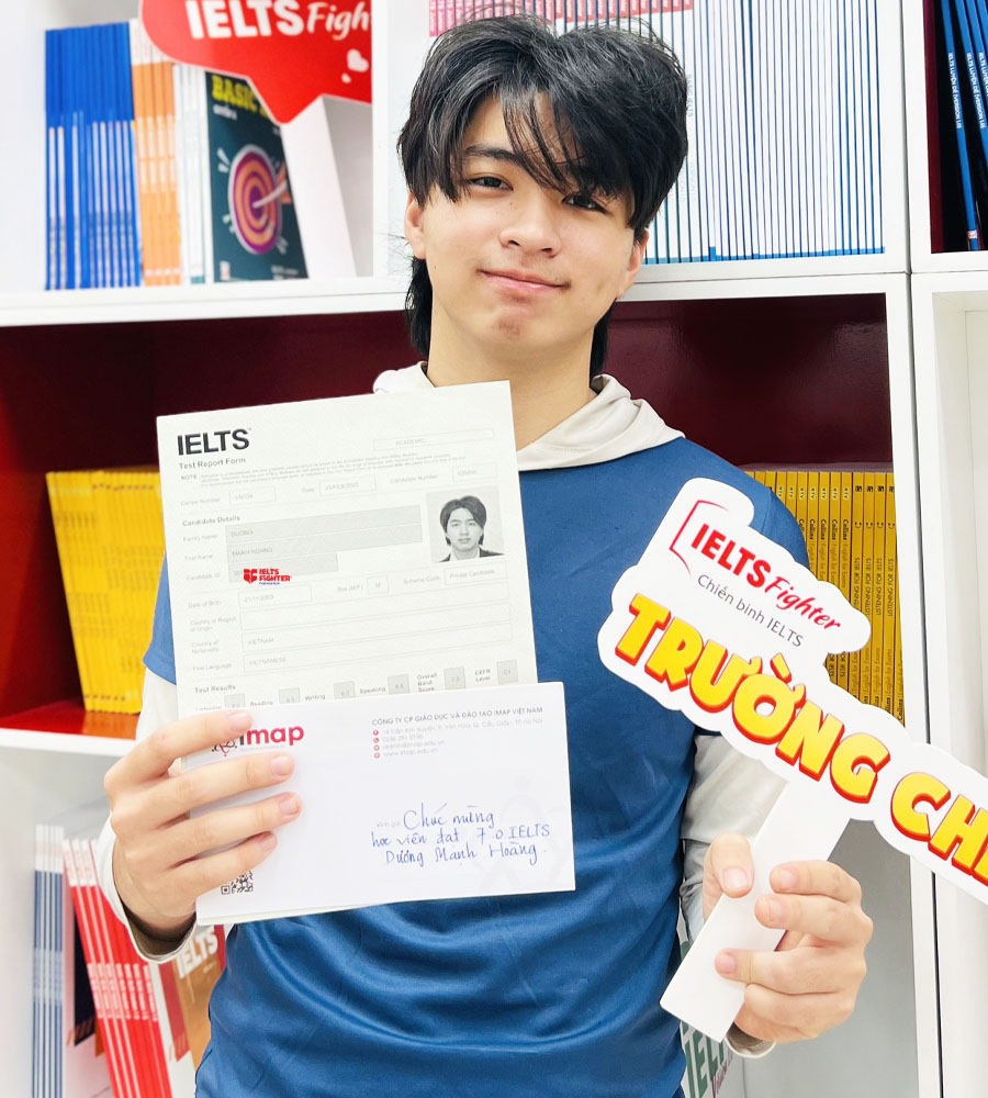 mạnh hoàng 7.0 ielts