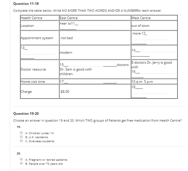 V&iacute; dụ b&agrave;i thi IELTS Listening