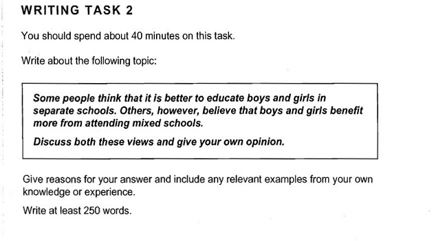 V&iacute; dụ IELTS Writing general task 2