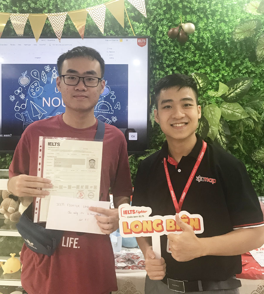 minh hoàng 7.5 IELTS
