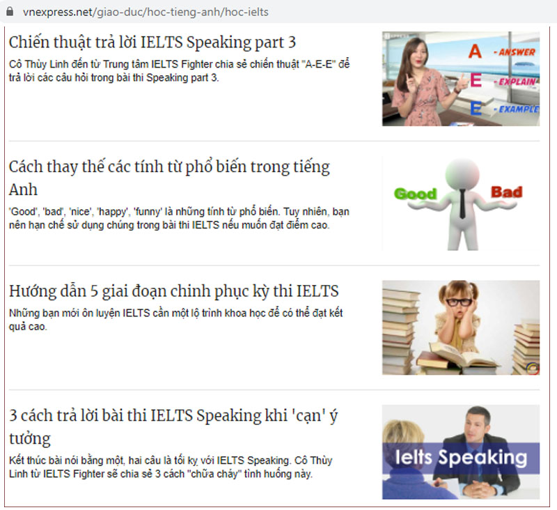 IELTS Fighter chia sẻ học IELTS tr&ecirc;n Vnexpress 1