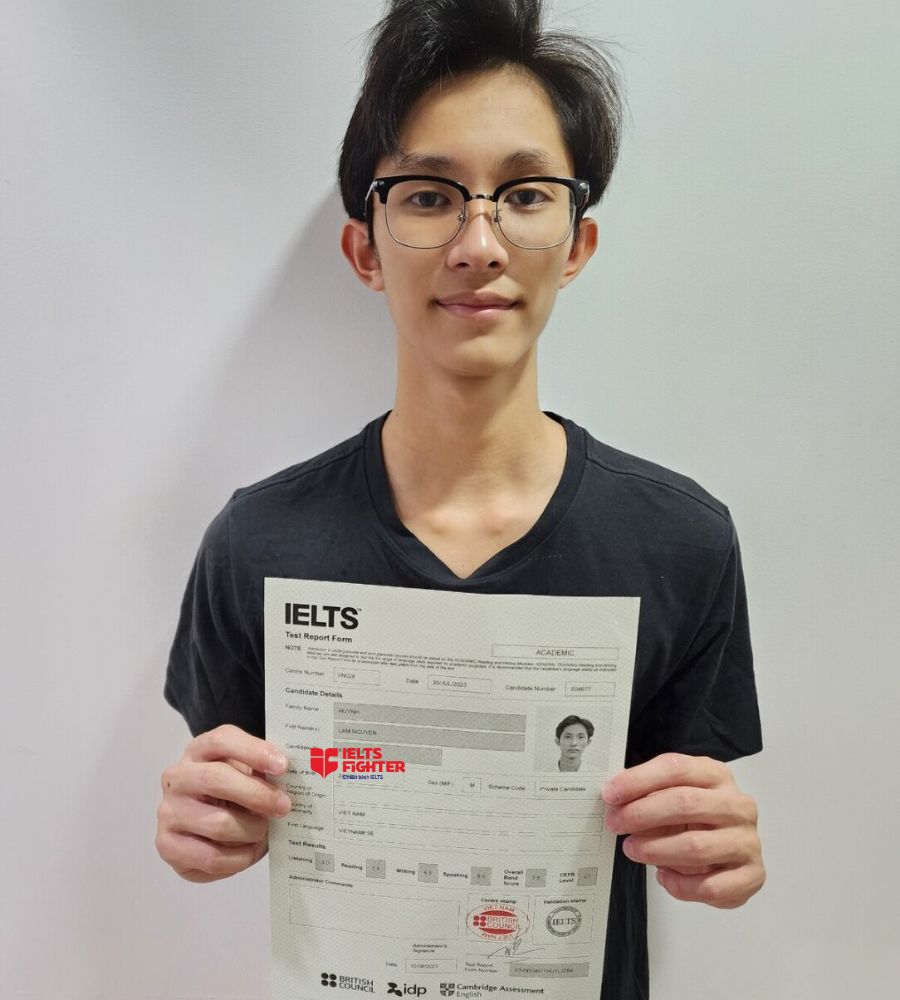 Học viên Lâm Nguyên cơ sở NTMK đạt 7.5 IELTS