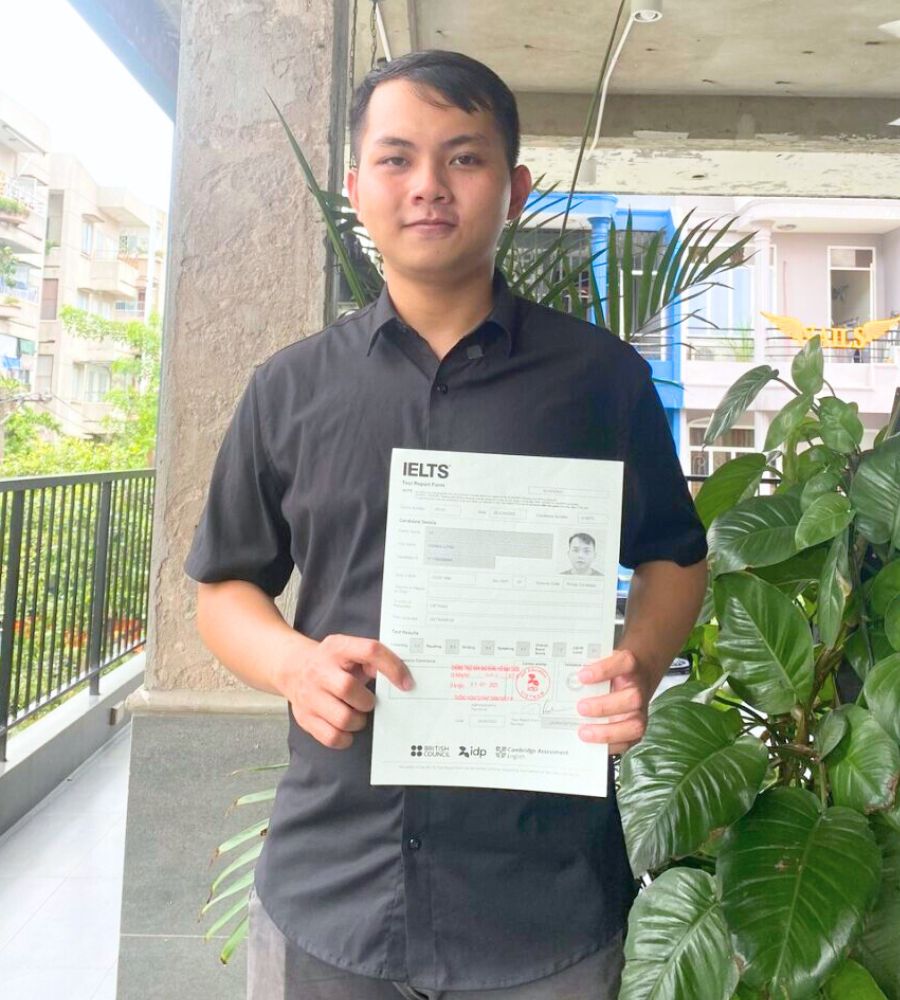 Học viên Hoàng Long chinh phục 7.5 IELTS