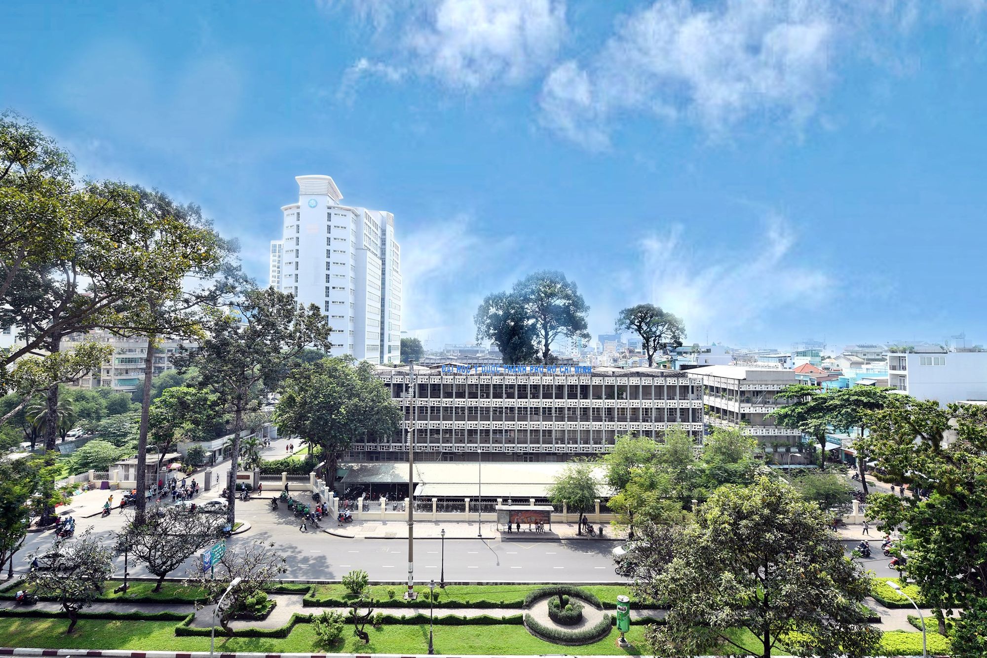 toàn cảnh trường đại học Y dược HCM