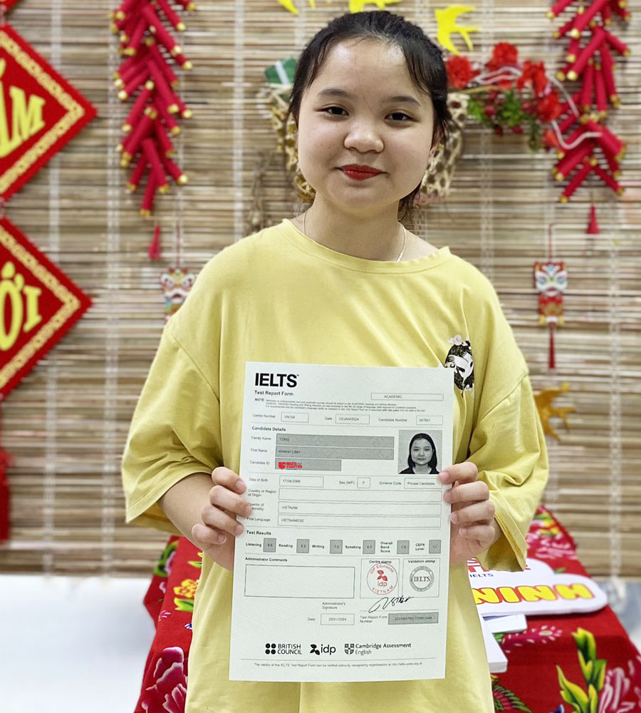 Tống Khánh Linh 7.5 IELTS