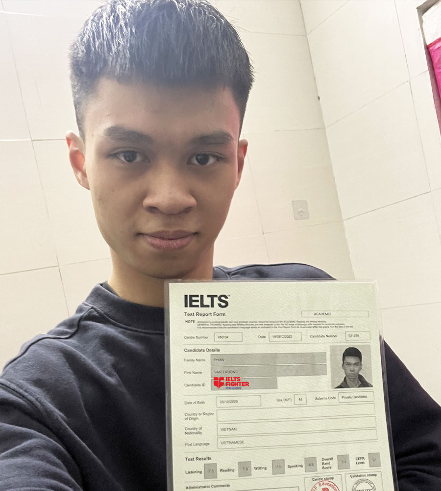 văn trường 7.0 ielts