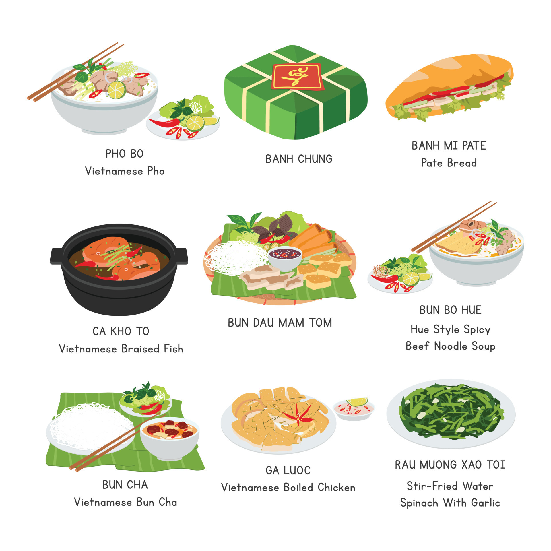  Một số m&oacute;n ăn Việt Nam
