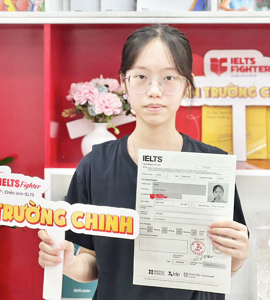 thùy trang 7.5 IELTS